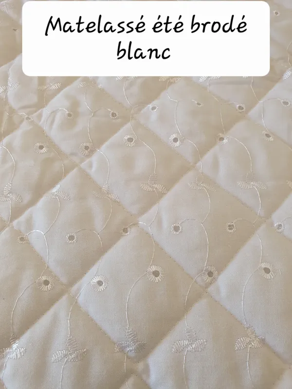 matelasse brode blanc matelasse brode blanc