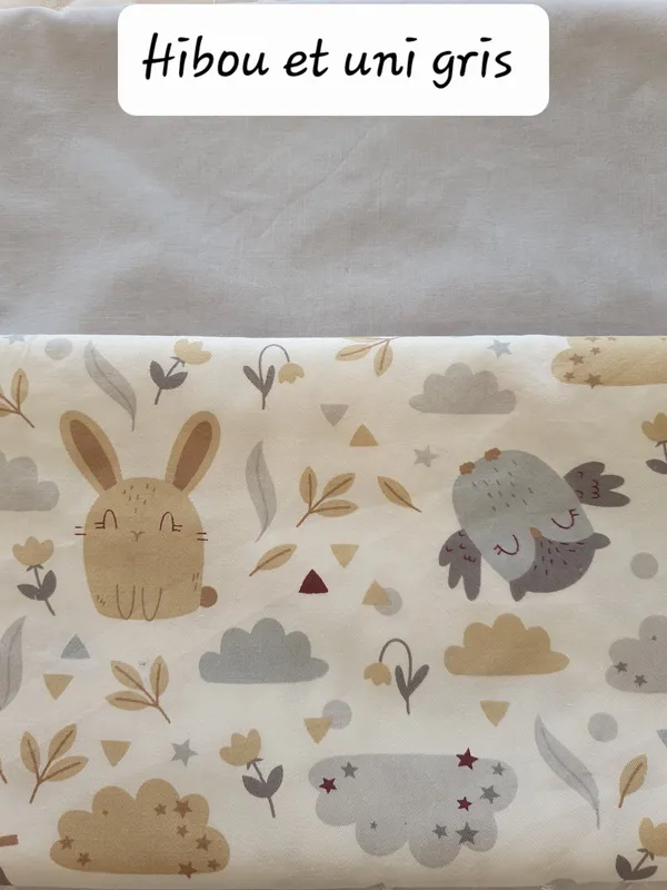 Hibou et uni gris Hibou et uni gris