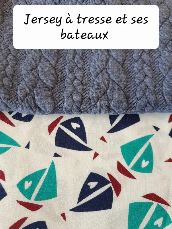Jersey a tresse et ses bateaux Jersey a tresse et ses bateaux