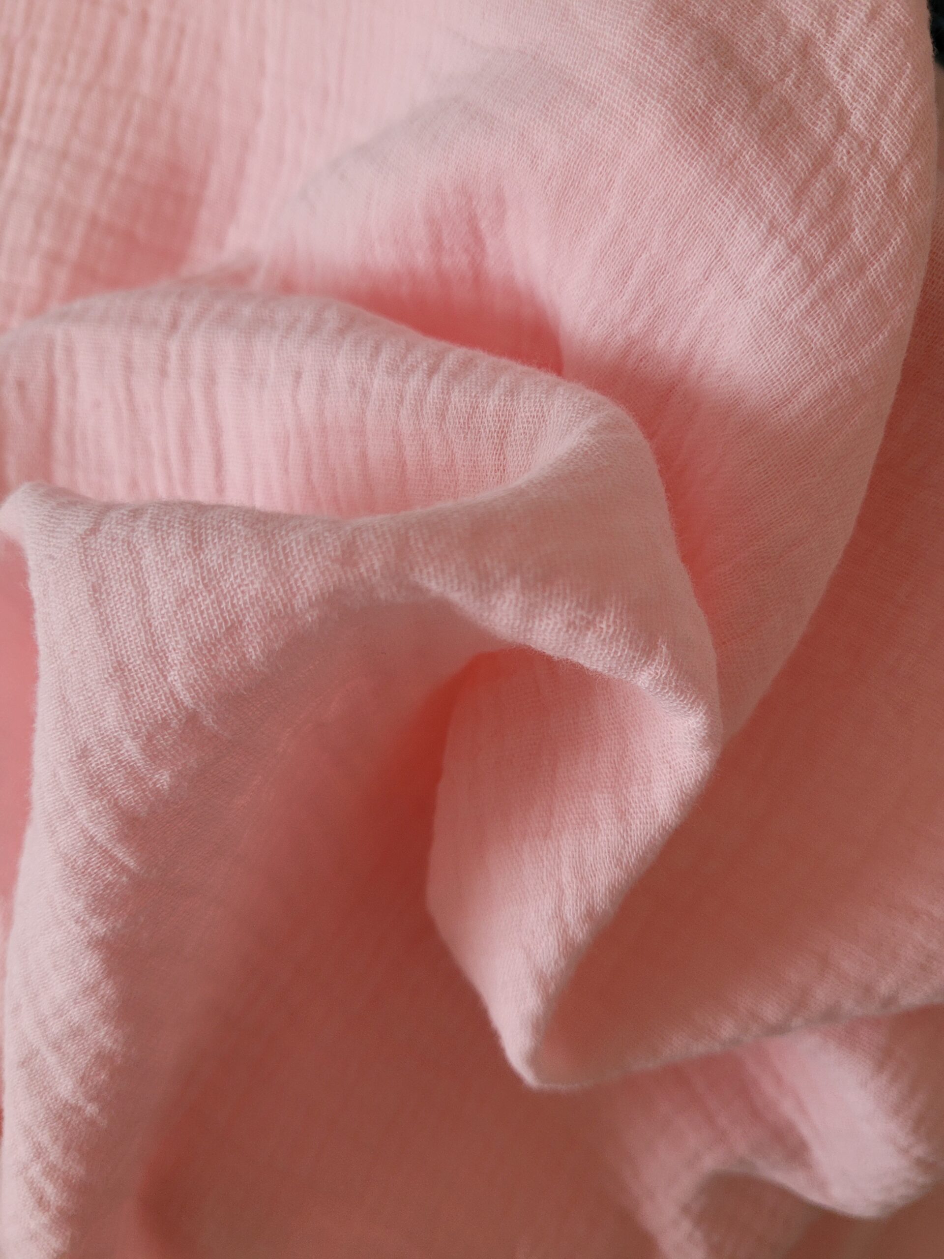 Double gaze rose pâle Double gaze rose pâle